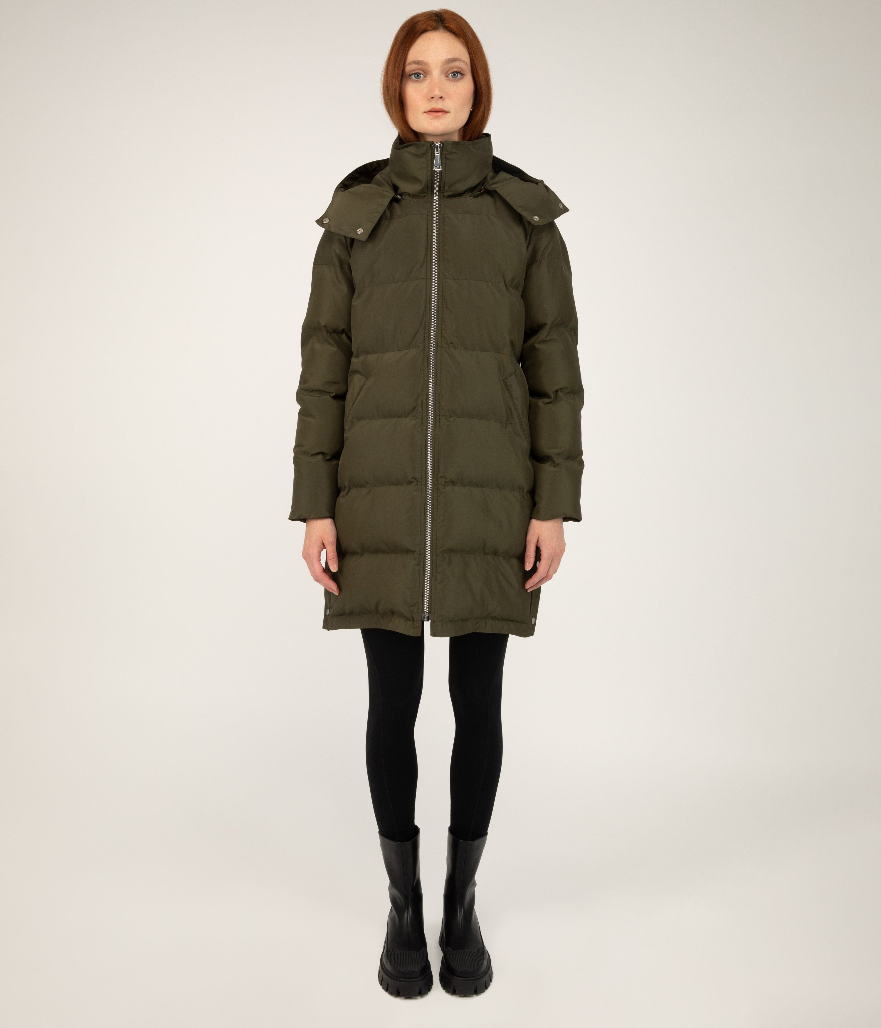 Matt & Nat Giada Pufferjacke Schwarz lang