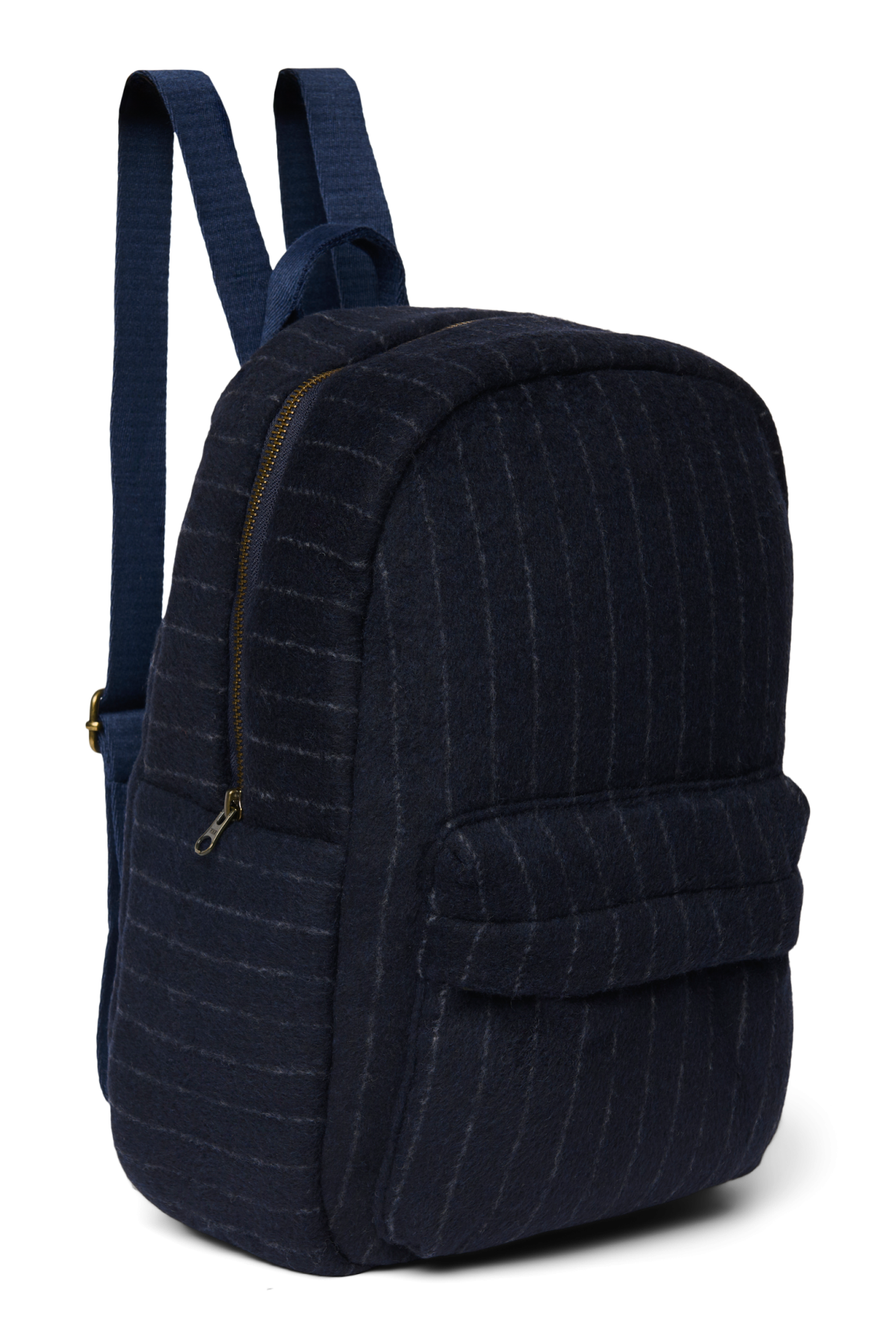 Studio Noos Flannel Chalkstripe Midi Rucksack Dunkelblau