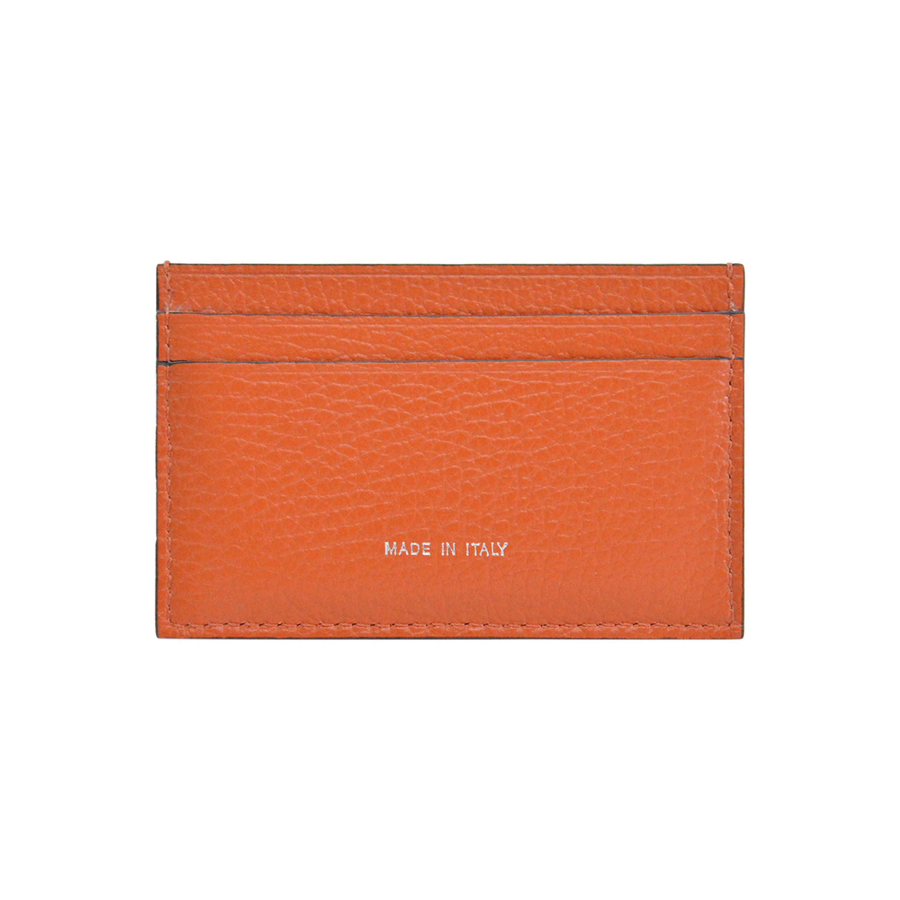 Lamarthe Saphir Kartenetui Orange Rindsleder