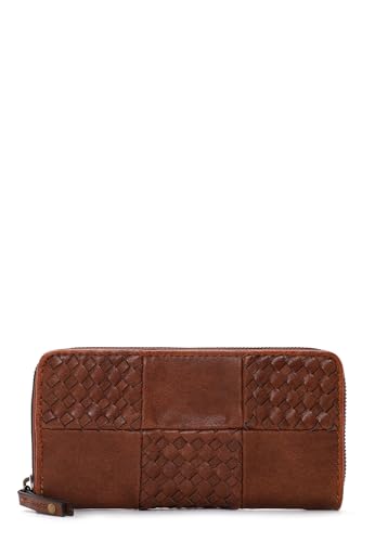 SURI FREY Bly Zip Around Geldbörse Cognac Patchwork