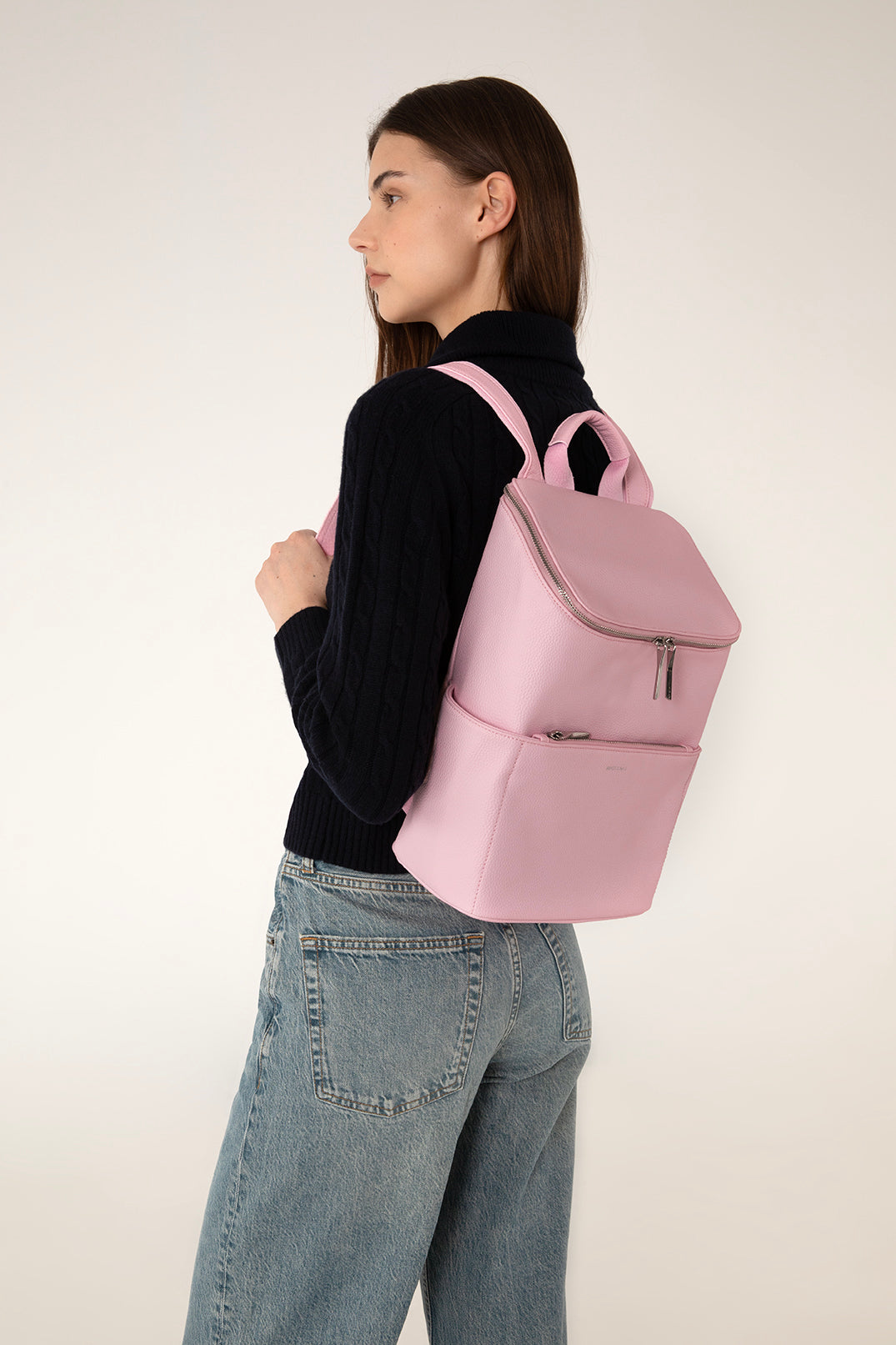 Matt & Nat Grain Brave Rucksack Schwarz 13 Zoll vegan
