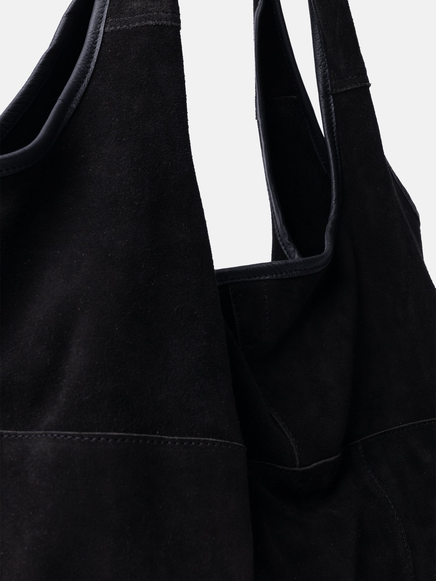 RE:DESIGNED Lyra Suede 6683 Shopper Schwarz Vollleder