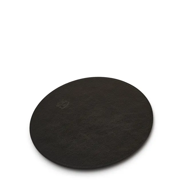 Il Bisonte Mousepad Vollleder schwarz