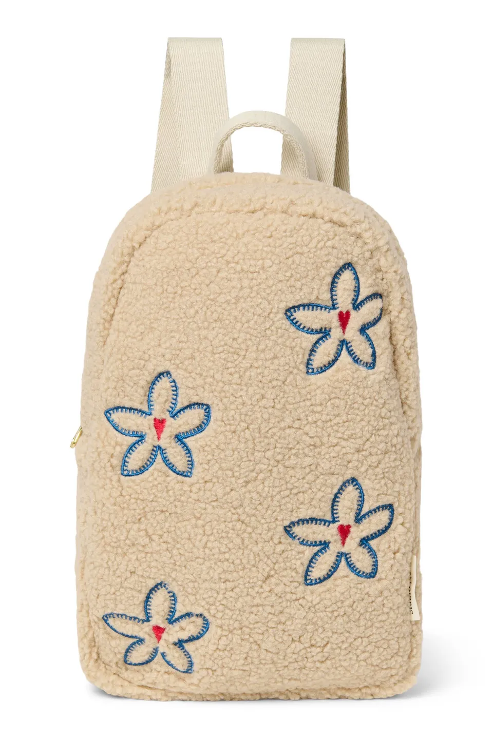Studio Noos Teddy Mini-Rucksack Ecru Flower Heart