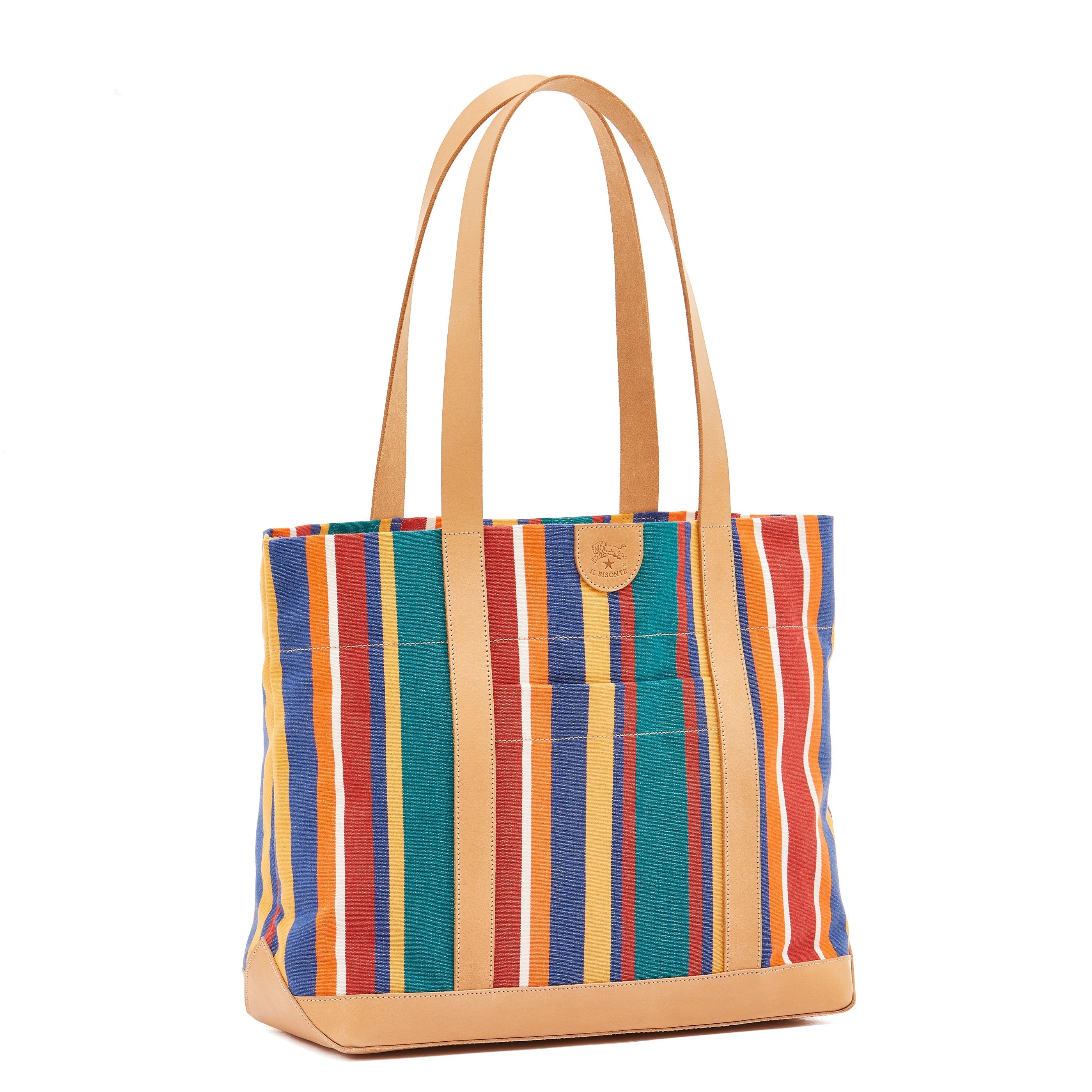 Il Bisonte Schultertasche Canvas Multicolor