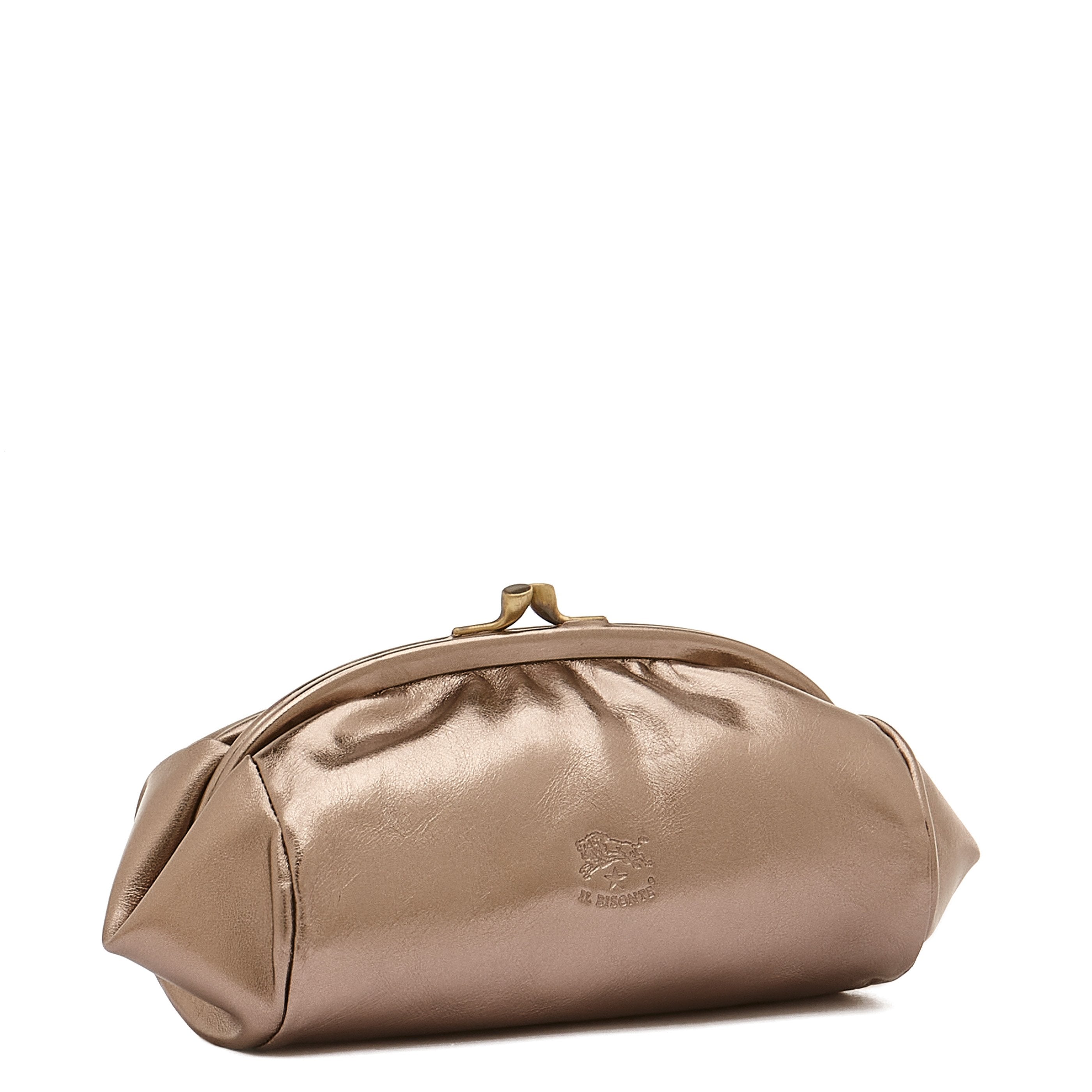 Il Bisonte Beautycase Bronze Metallicleder Damen