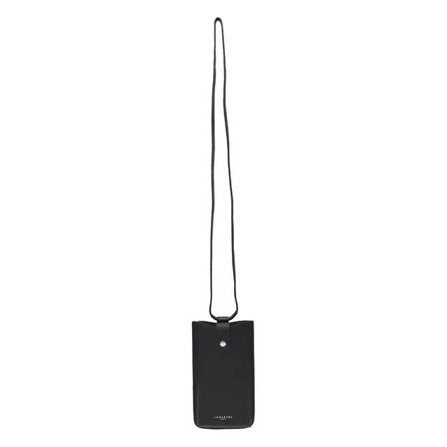 Lamarthe Ambre Handytasche Schwarz Rindsleder