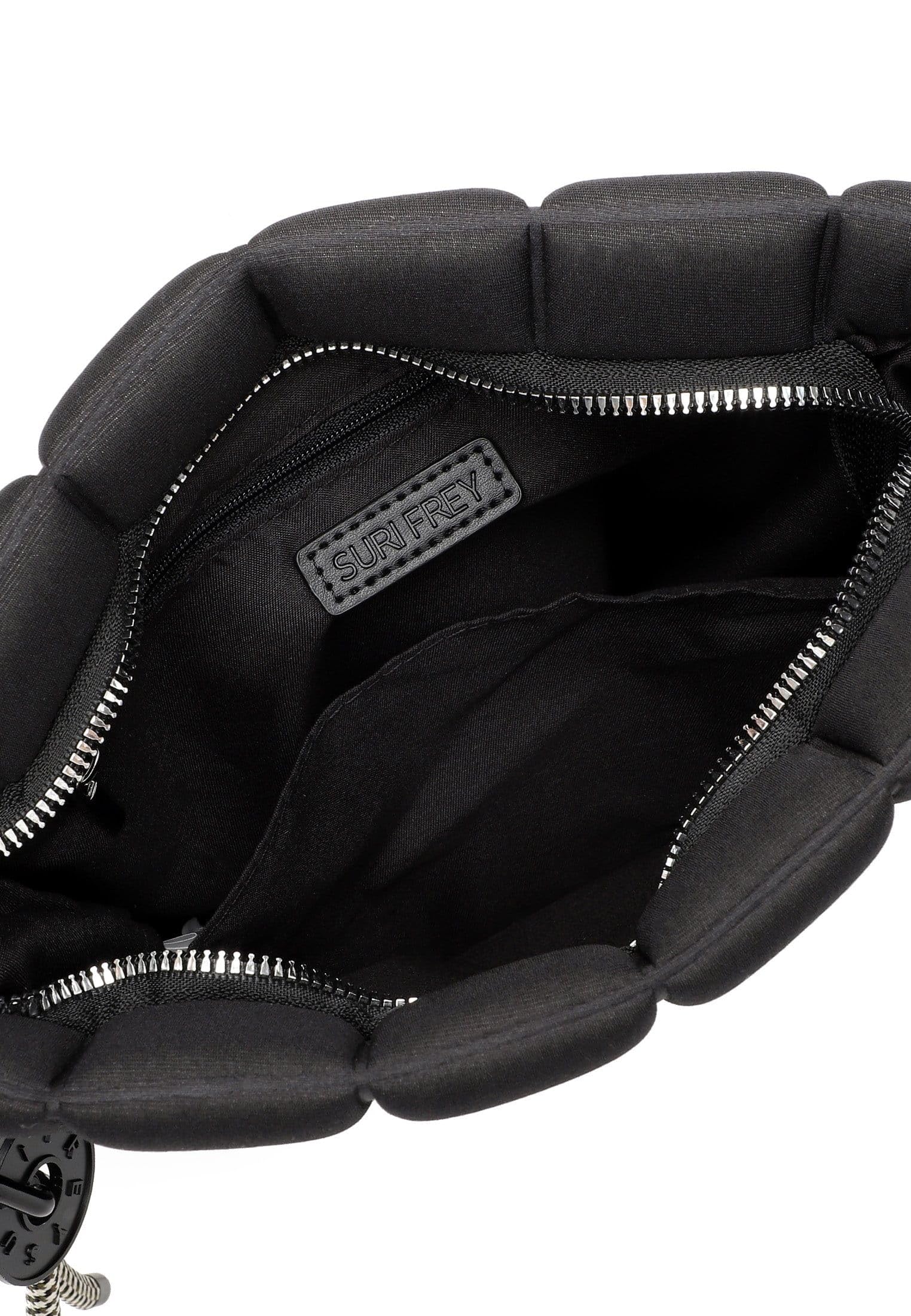 SURI FREY Jancy Crossover Bag Umhängetasche Schwarz Stepp
