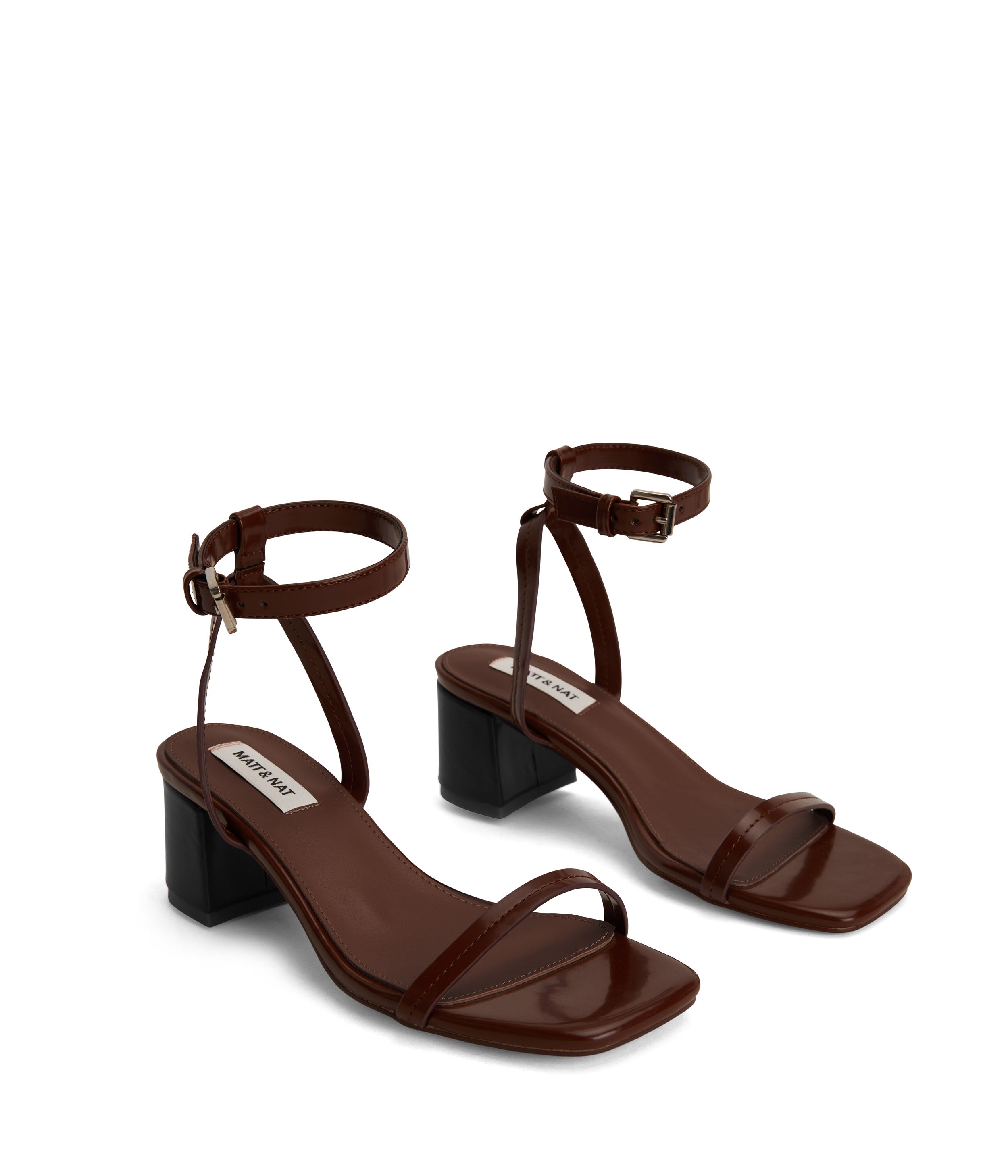 Matt & Nat Fior Sandalen Schwarz Blockabsatz Gr 38