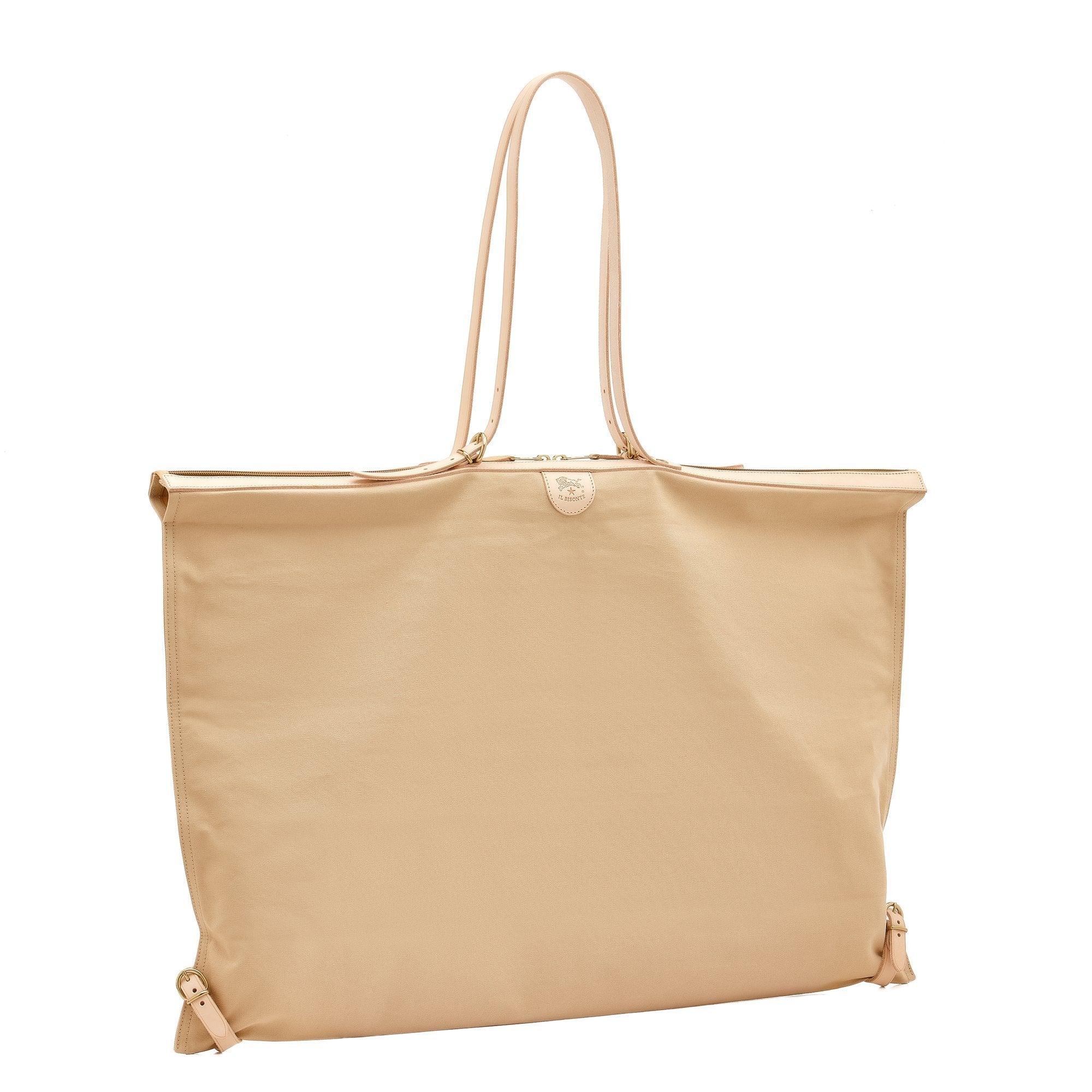 Il Bisonte Caramella Schultertasche Stoff natur