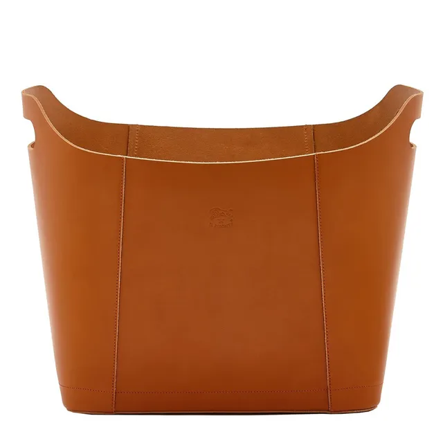 Il Bisonte Home Zeitschriftenhalter Vollleder caramel