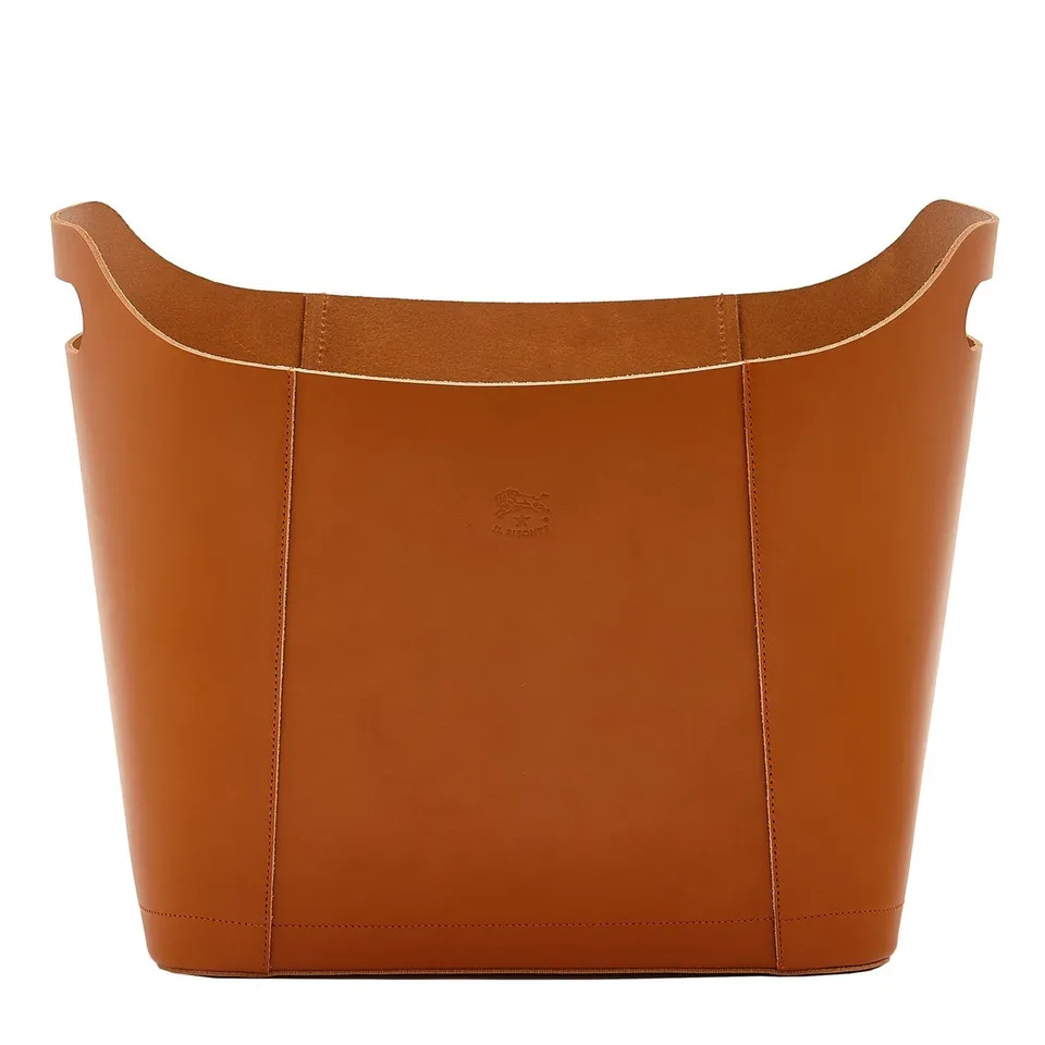 Il Bisonte Home Zeitschriftenhalter Vollleder caramel