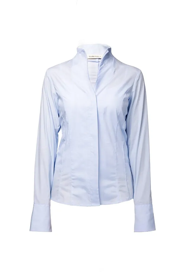 SURI FREY SFY Freyday SW10064 Bluse XS Blau Baumwolle