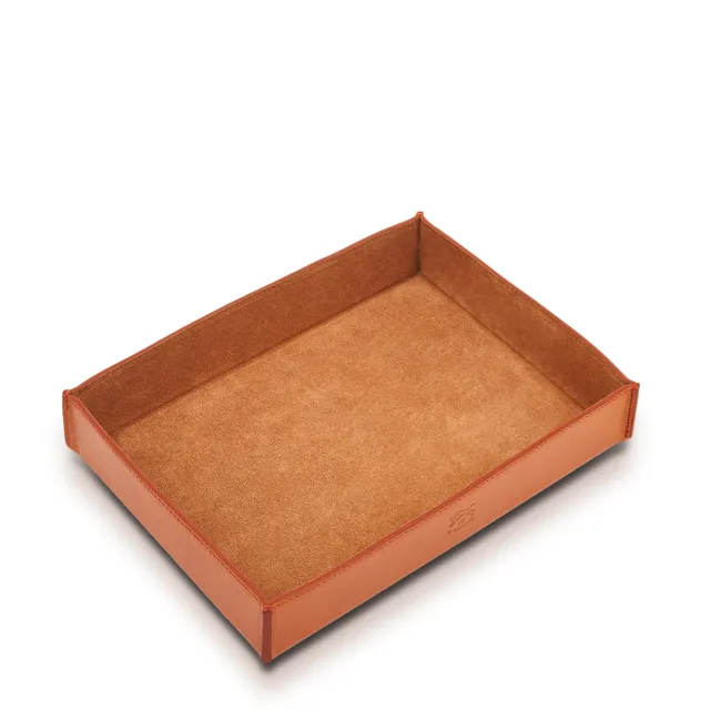Il Bisonte Home Ablageschale Vollleder caramell