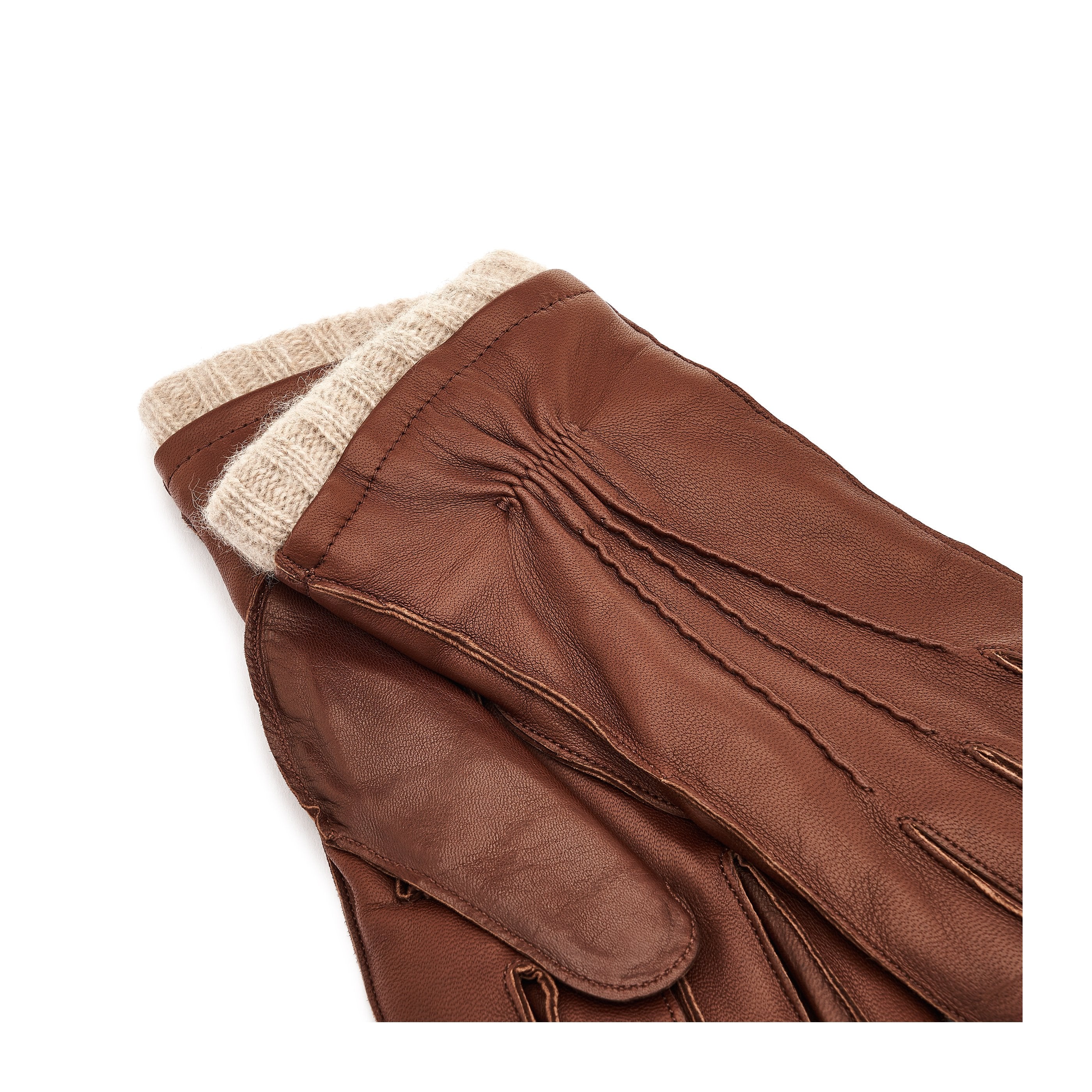 Il Bisonte Handschuhe Herren braun Leder