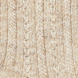 Maria la Rosa New York Pom Socken Natural Merinowolle
