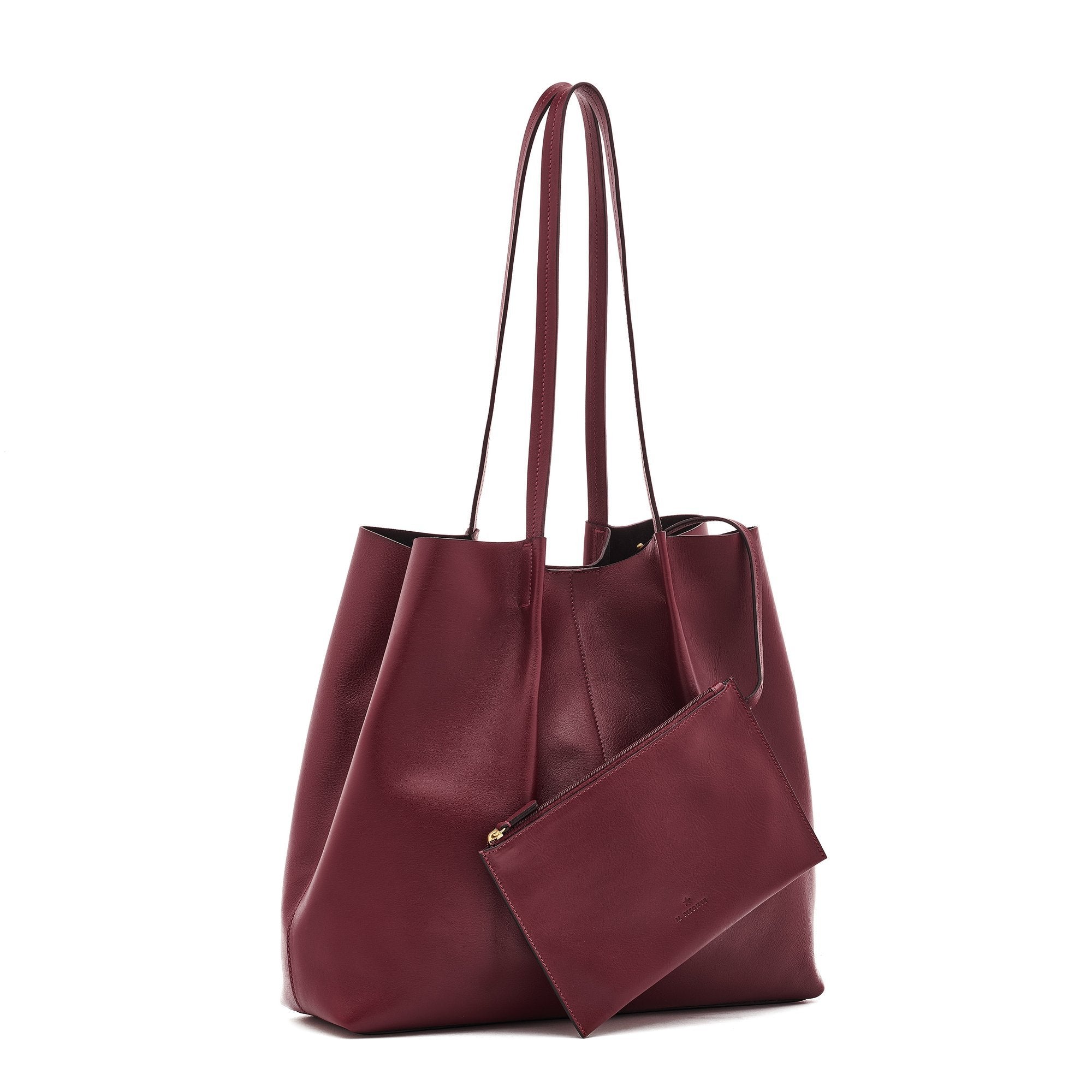 Il Bisonte Nina Shopper Amarena Vollleder