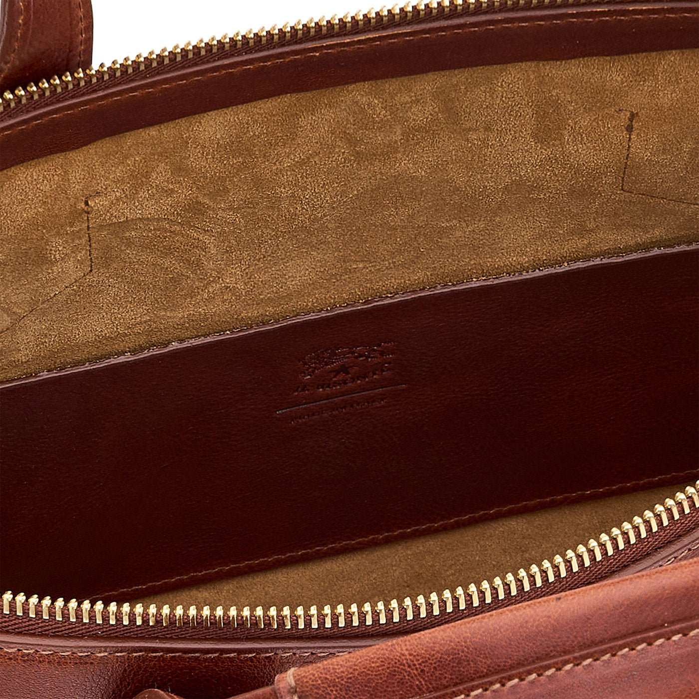 Il Bisonte Le Laudi Handtasche Sepia Vollleder