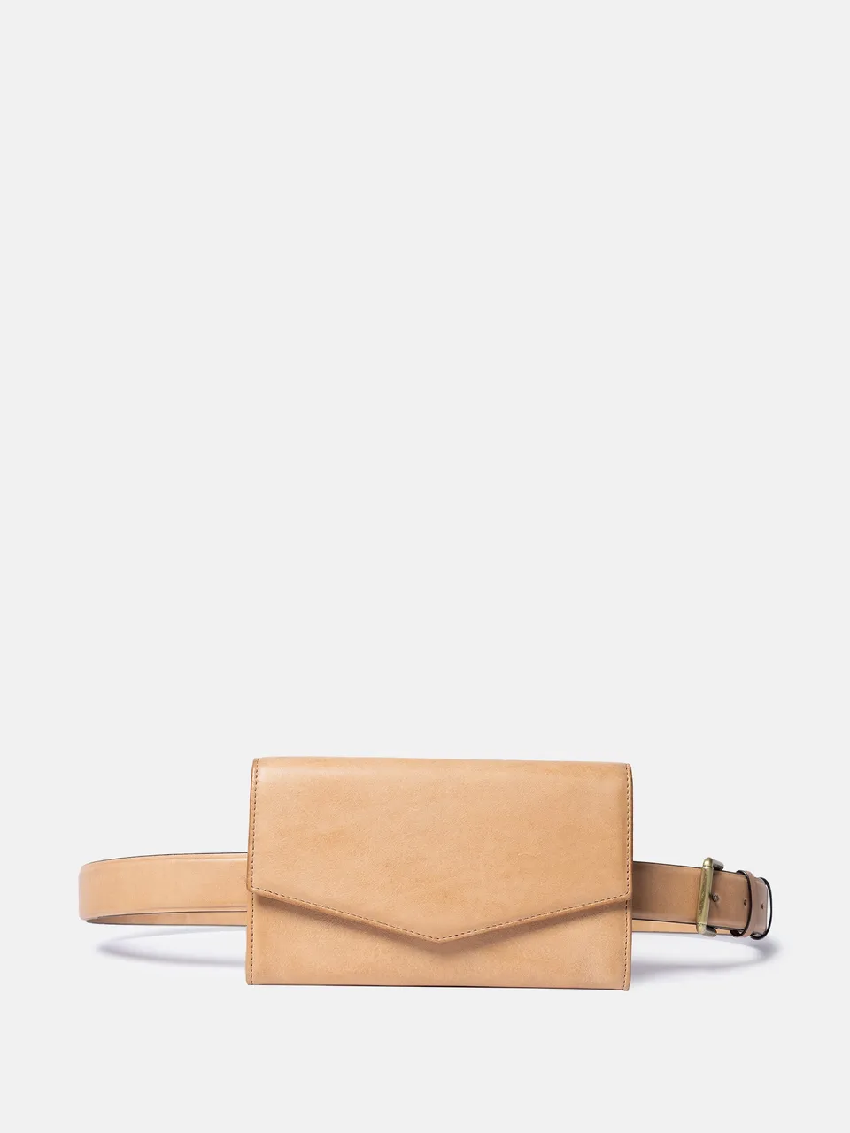 RE:DESIGNED Neo Gürteltasche Camel Vollleder