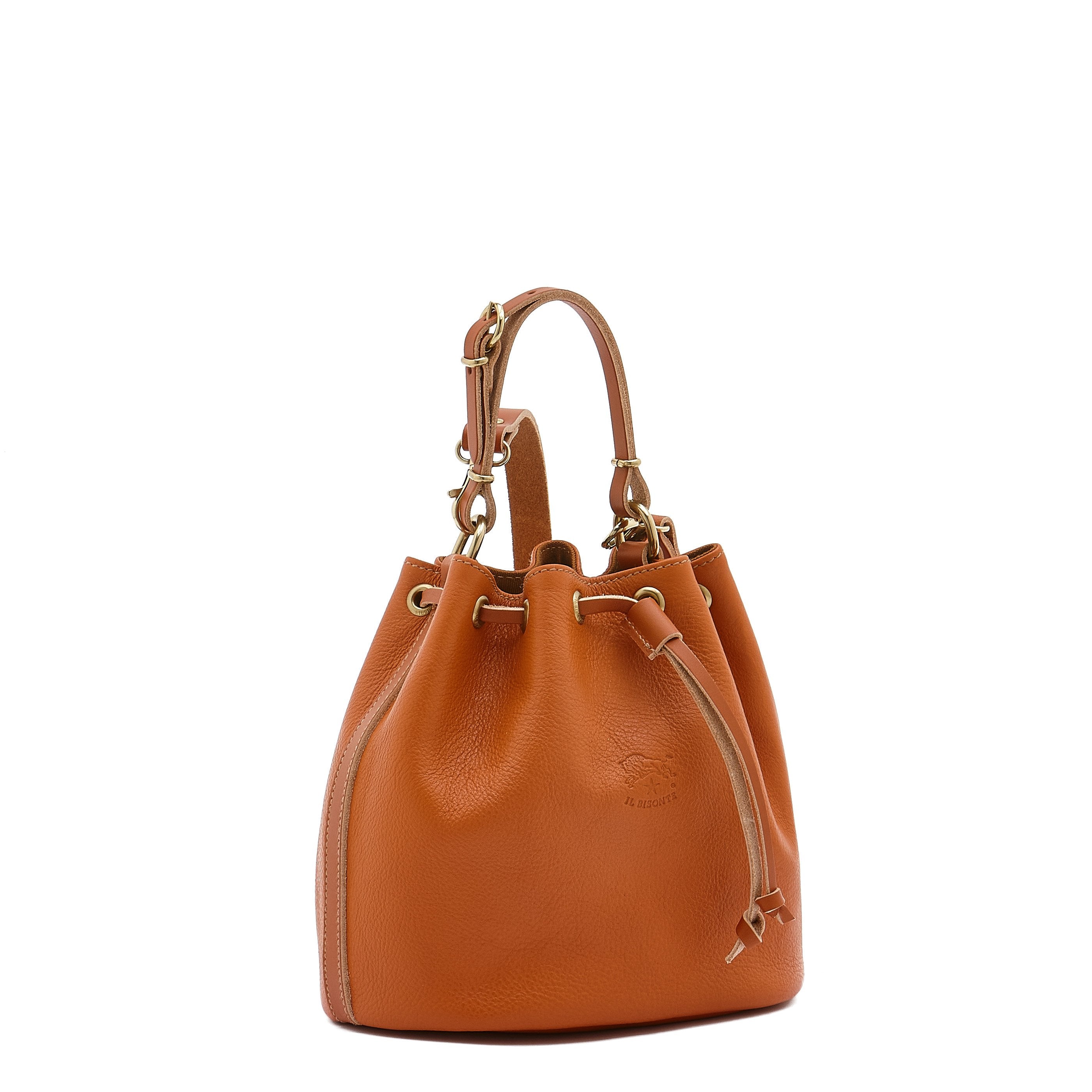 Il Bisonte Beuteltasche Handtasche caramel Rindsleder