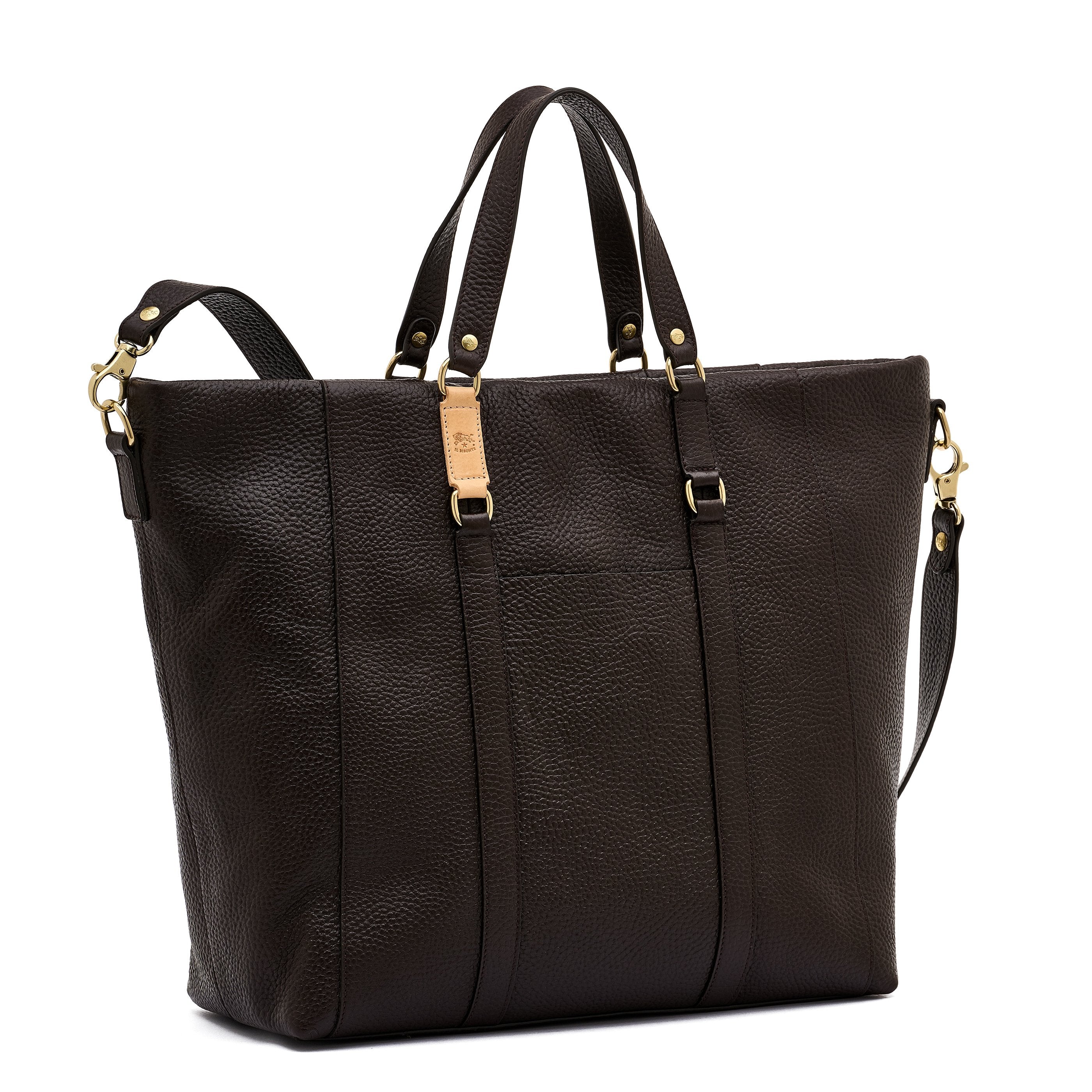 Il Bisonte Segno Shopper Vollleder Dunkelbraun