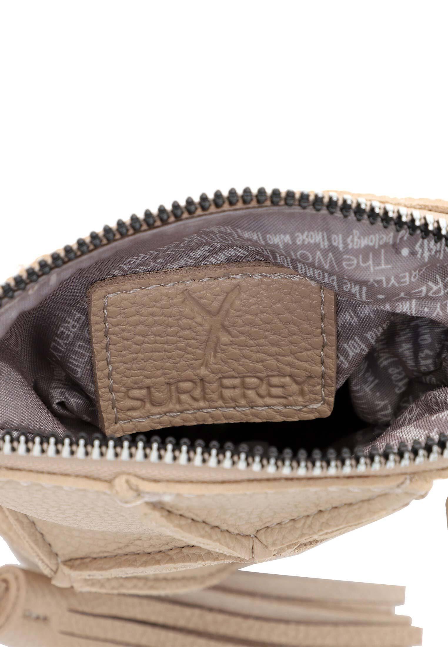 SURI FREY Lilly Handytasche Sand Rautenmuster