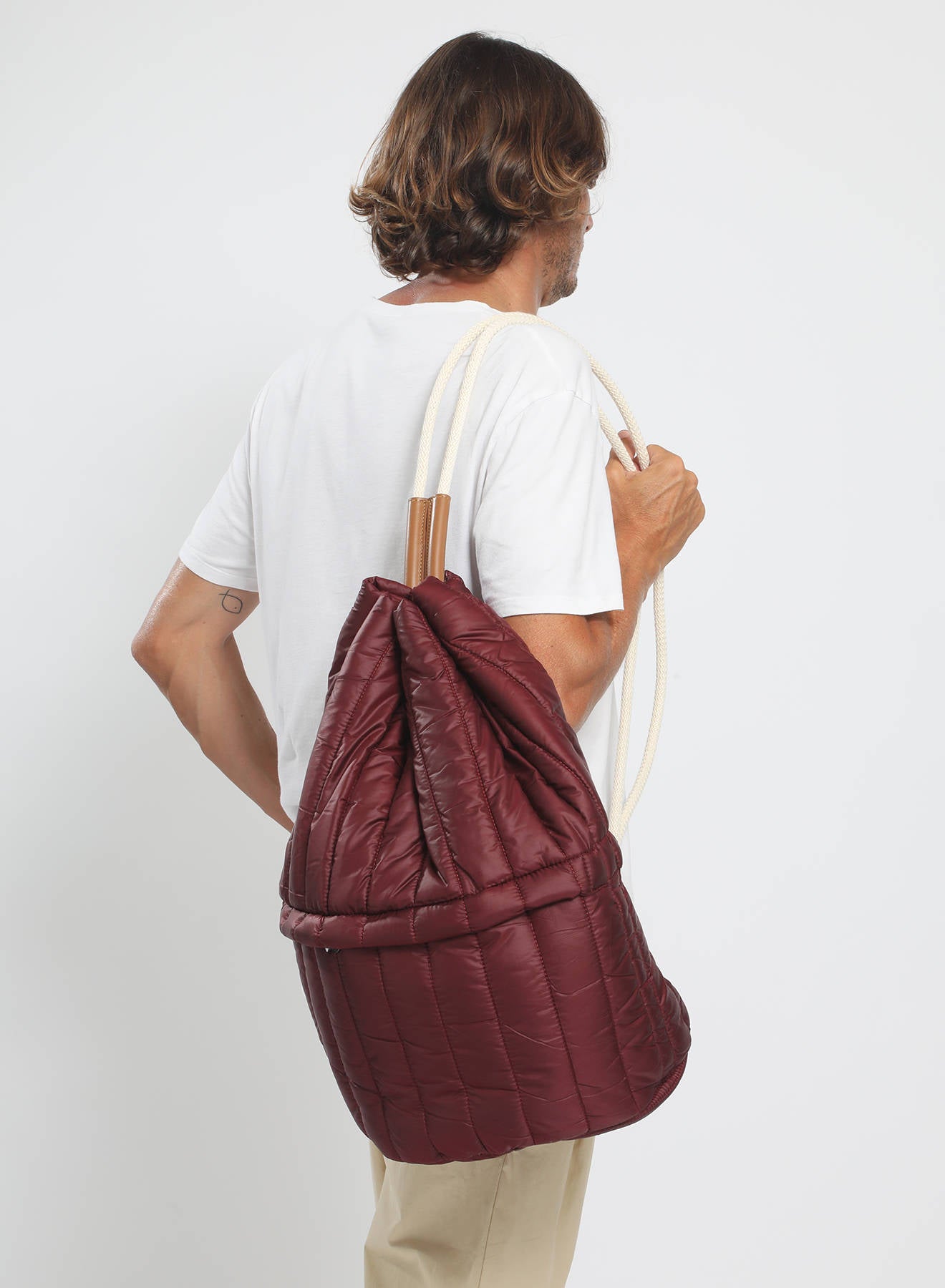 Maria la Rosa North Puff Rucksack Brown Stepp-Oversize