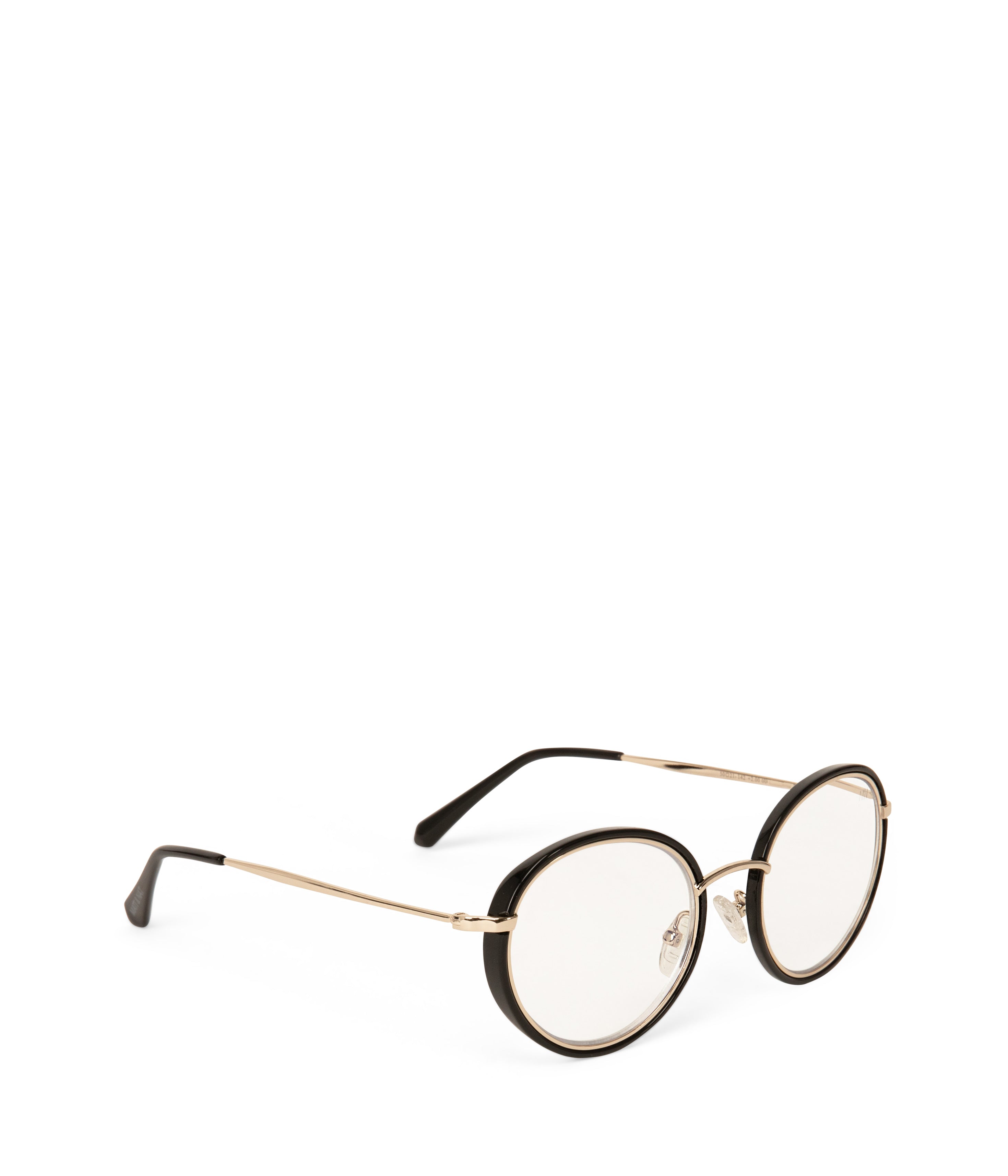 Matt & Nat Ayme-3 Lesebrille Rund Schwarz Stärke 2,0 Blaulicht