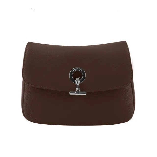 Lamarthe Paris Umhängetasche Braun Vollleder