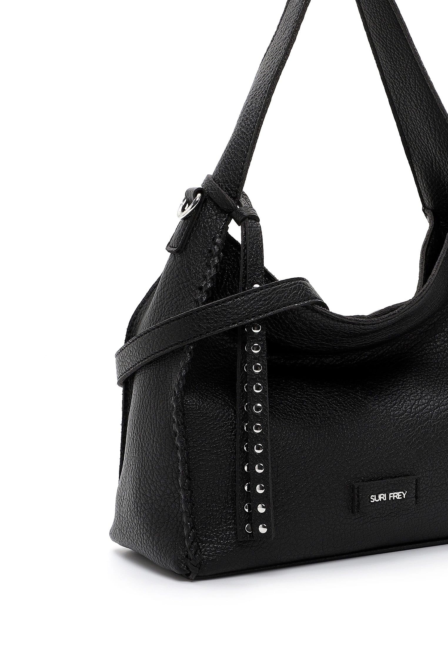 SURI FREY Franzy Hobo Bag S Schultertasche Black Anhänger