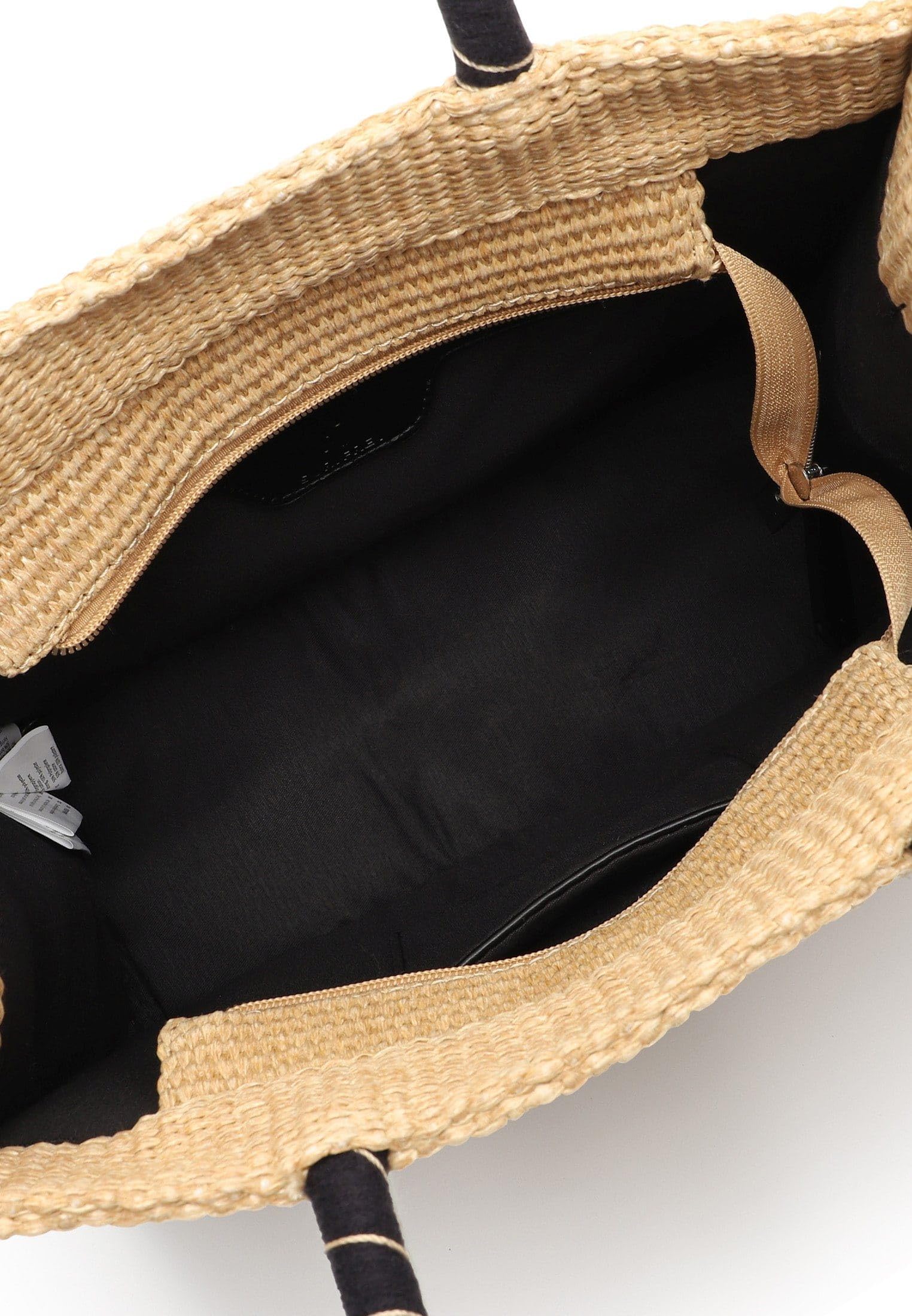 SURI FREY Kirsty Cityshopper M Schultertasche Schwarz-Kombi Bastoptik