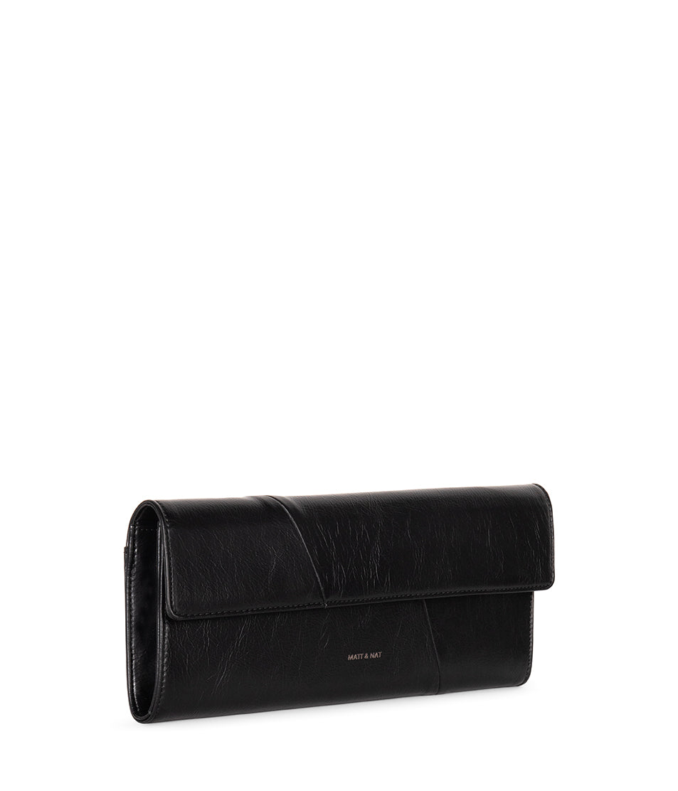 Matt & Nat Edia Clutch Schwarz vegan