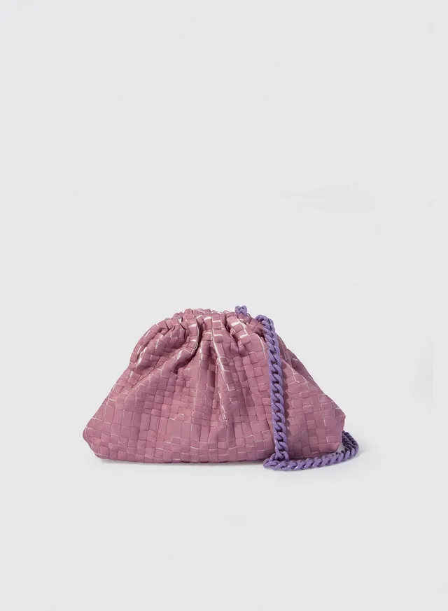 Maria la Rosa Plumage Mini Bag Clutch Malva Band
