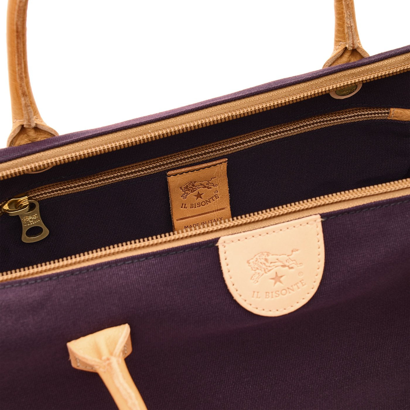 Il Bisonte Vagabonda Reisetasche Blau Natur Canvas