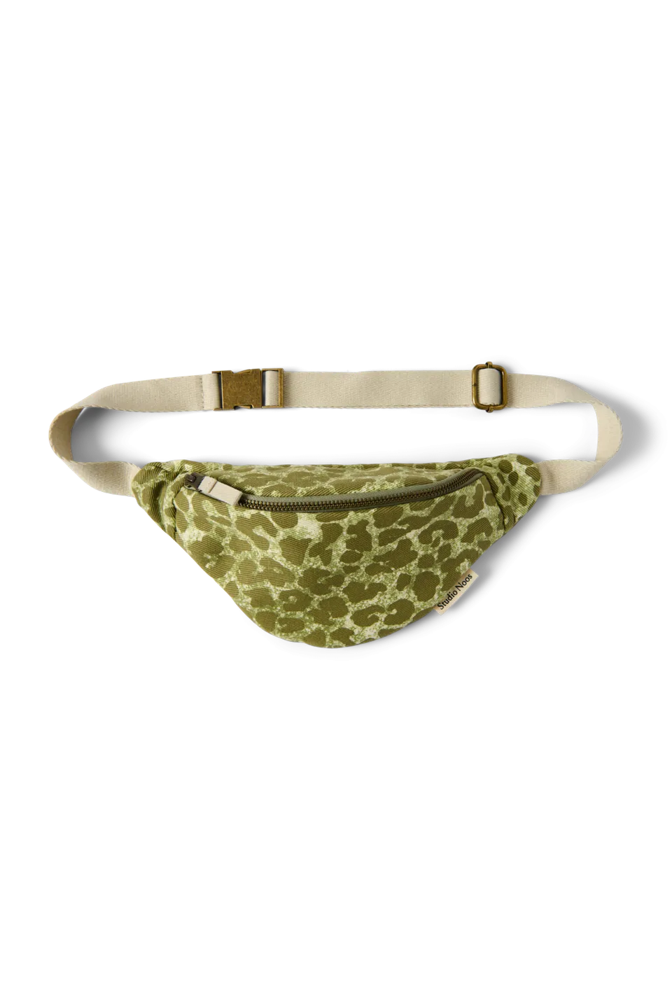 Studio Noos Cotton Mini Bauchtasche Green Leopard Kinder
