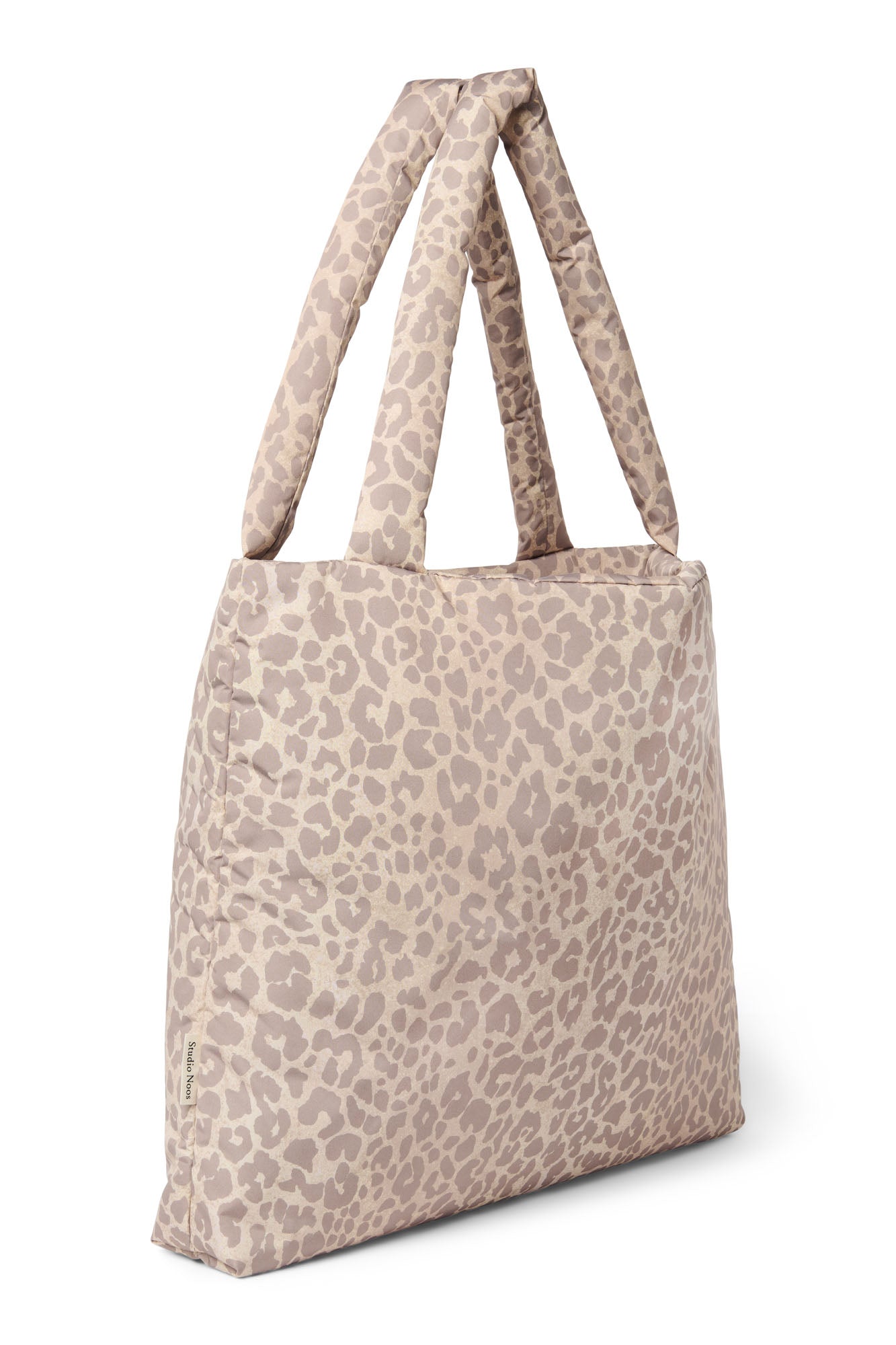 Studio Noos Puffy Mom Bag Beige Leopard Wickeltasche