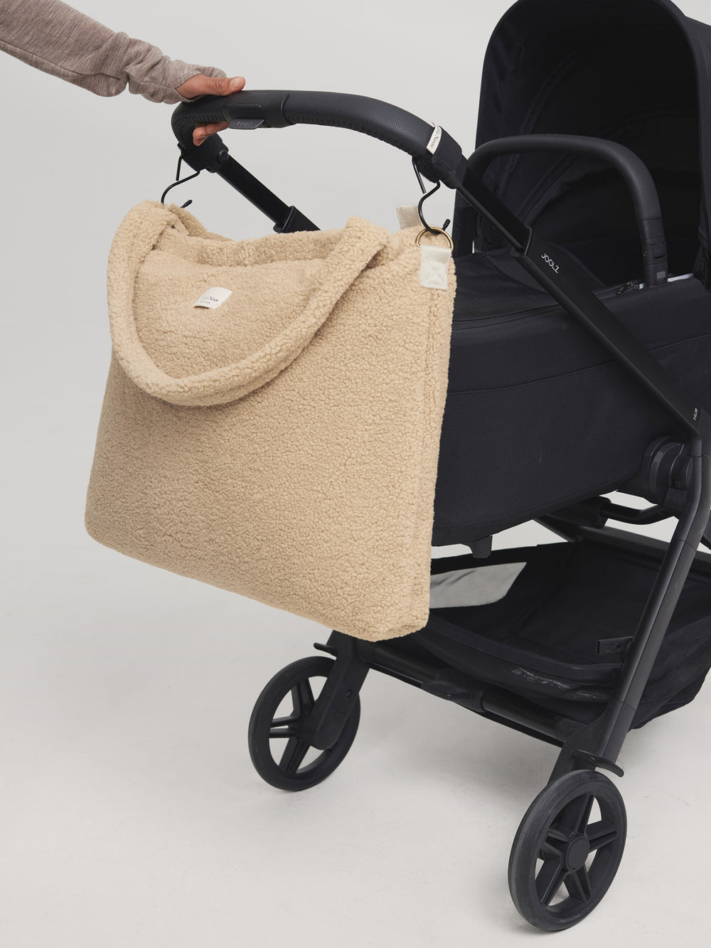 Studio Noos Teddy Wickeltasche Ecru mit Flaschenhalter