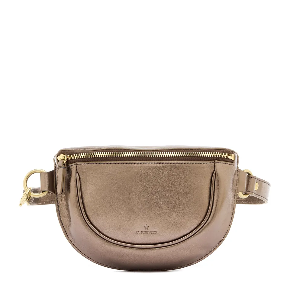 Il Bisonte Oliveta Bauchtasche Bronze Metallic-Leder
