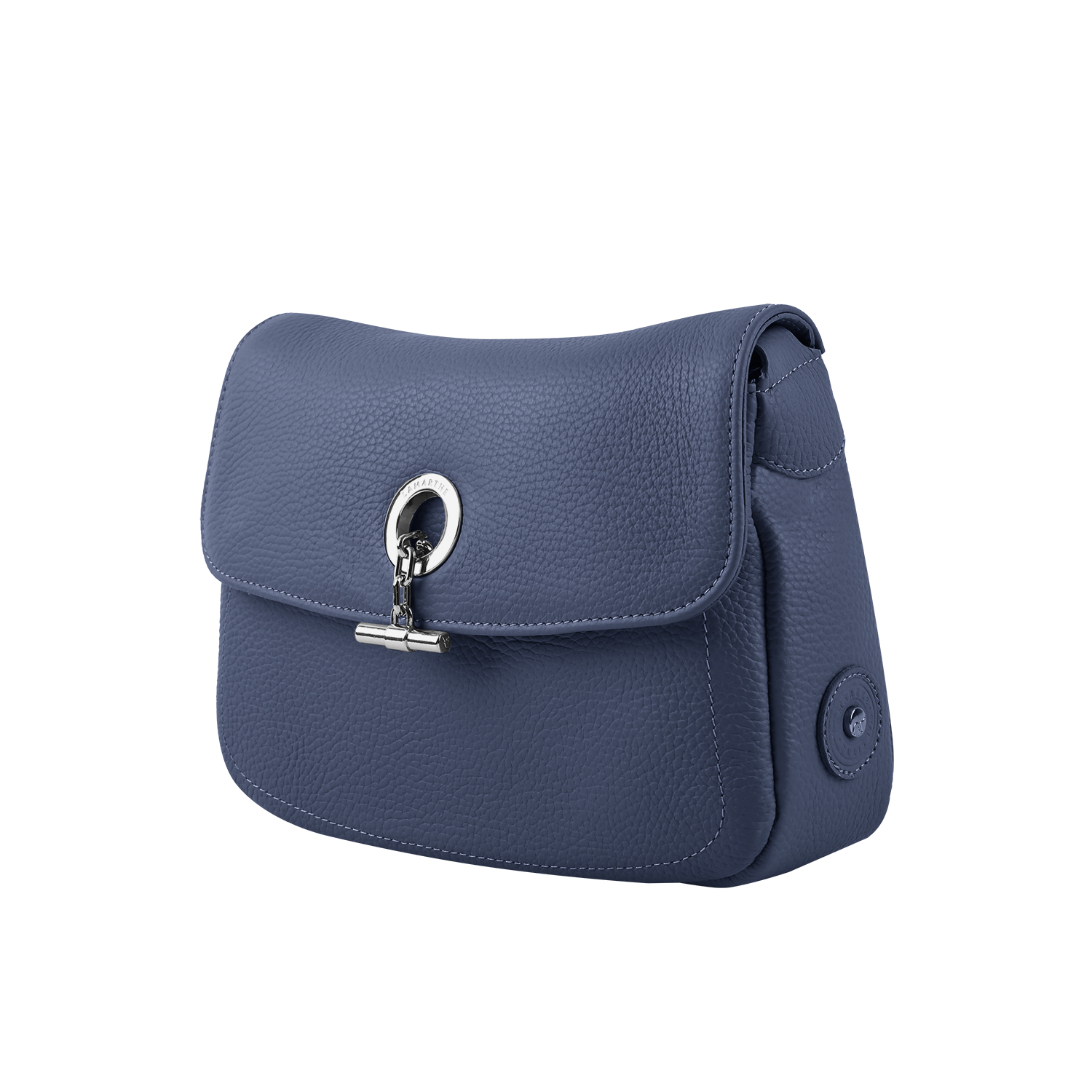 Lamarthe Paris Umhängetasche Navy Vollleder
