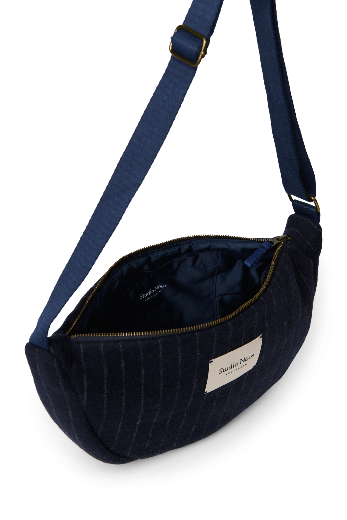 Studio Noos Chalkstripe Fanny Pack Bauchtasche Dunkelblau