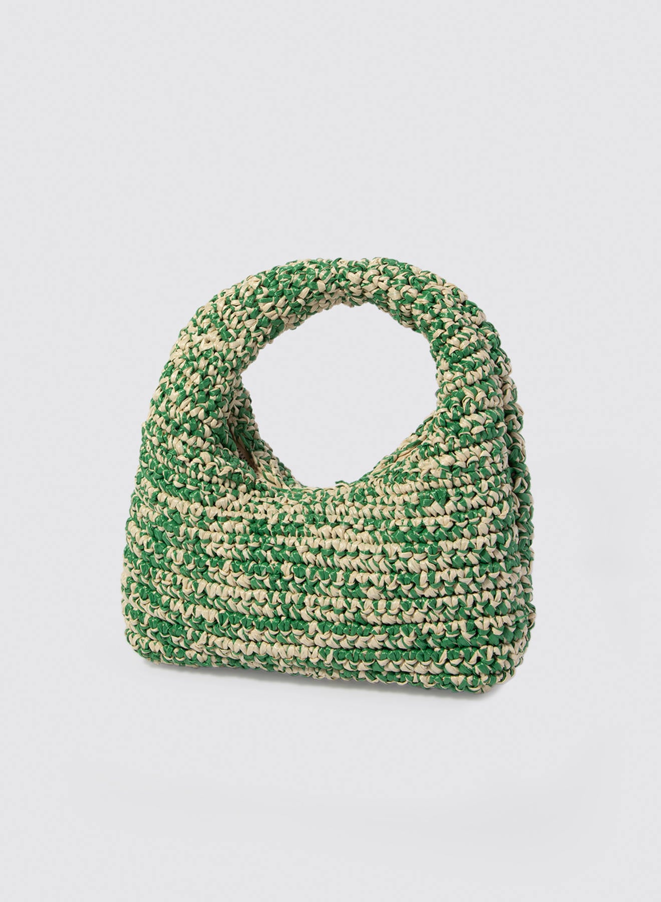 Maria la Rosa Nana WBS25.9 Hobo Tasche Grün Rost Raffia