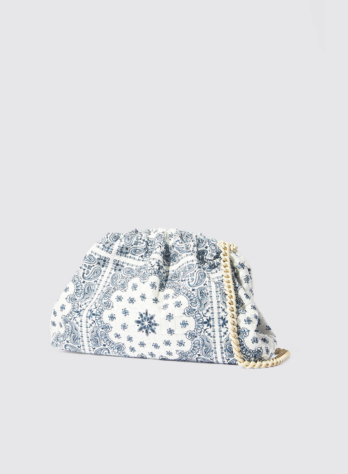 Maria la Rosa Game Bandana Clutch Orange Kette