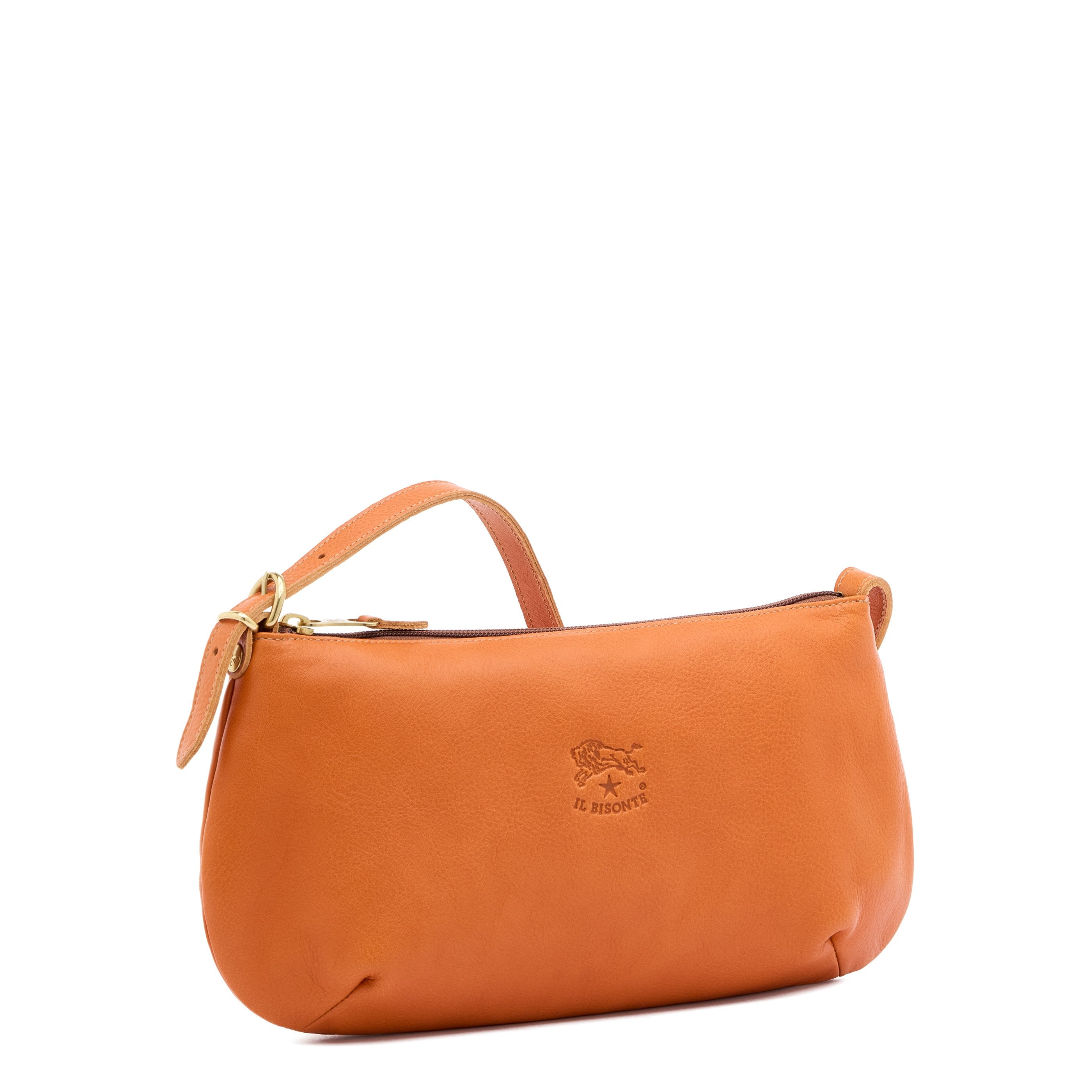 Il Bisonte Schultertasche Damen Vollleder karamell