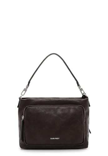 SURI FREY Carly Beutel Schultertasche Braun Zipper