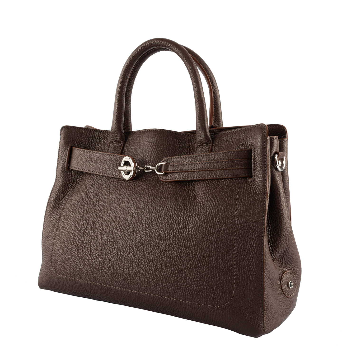 Lamarthe Paris Handtasche braun Vollleder