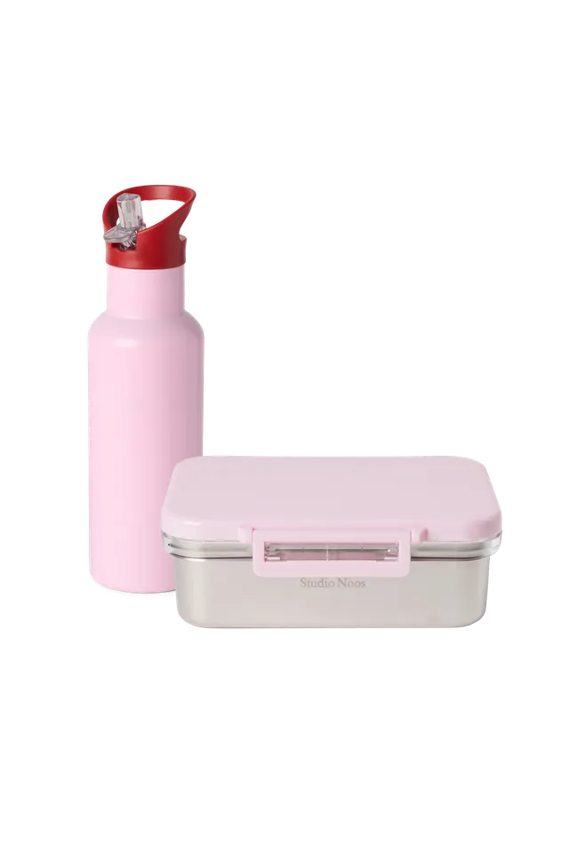 Studio Noos Lunch-Set Edelstahl Soft Pink 500 ml