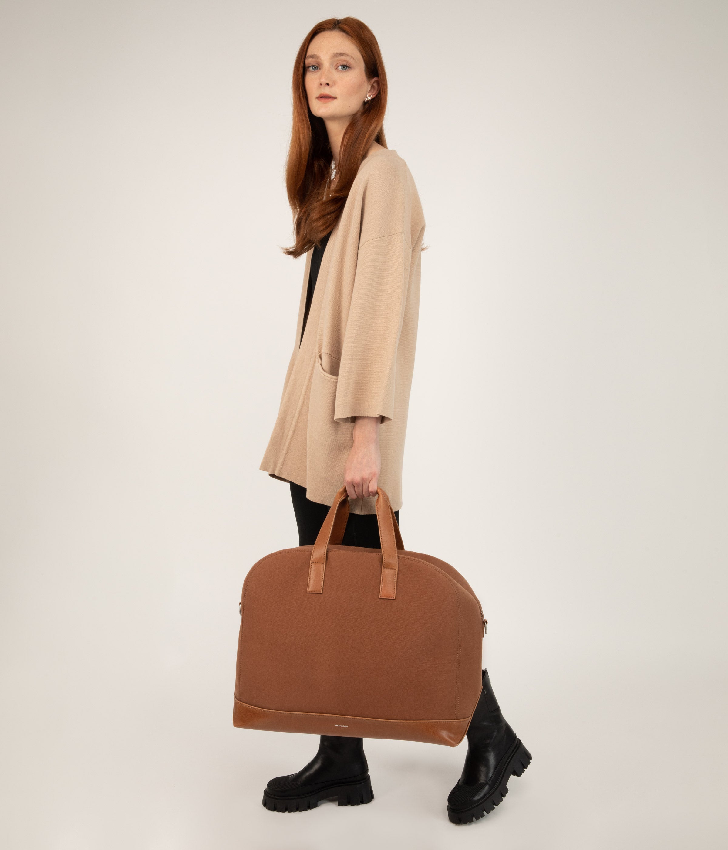 Matt & Nat Calvi Canvas Weekender Schwarz vegan