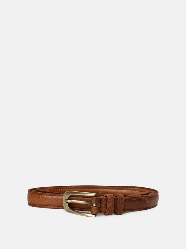 RE:DESIGNED Mona Gürtel Walnut Ledergürtel 2 cm