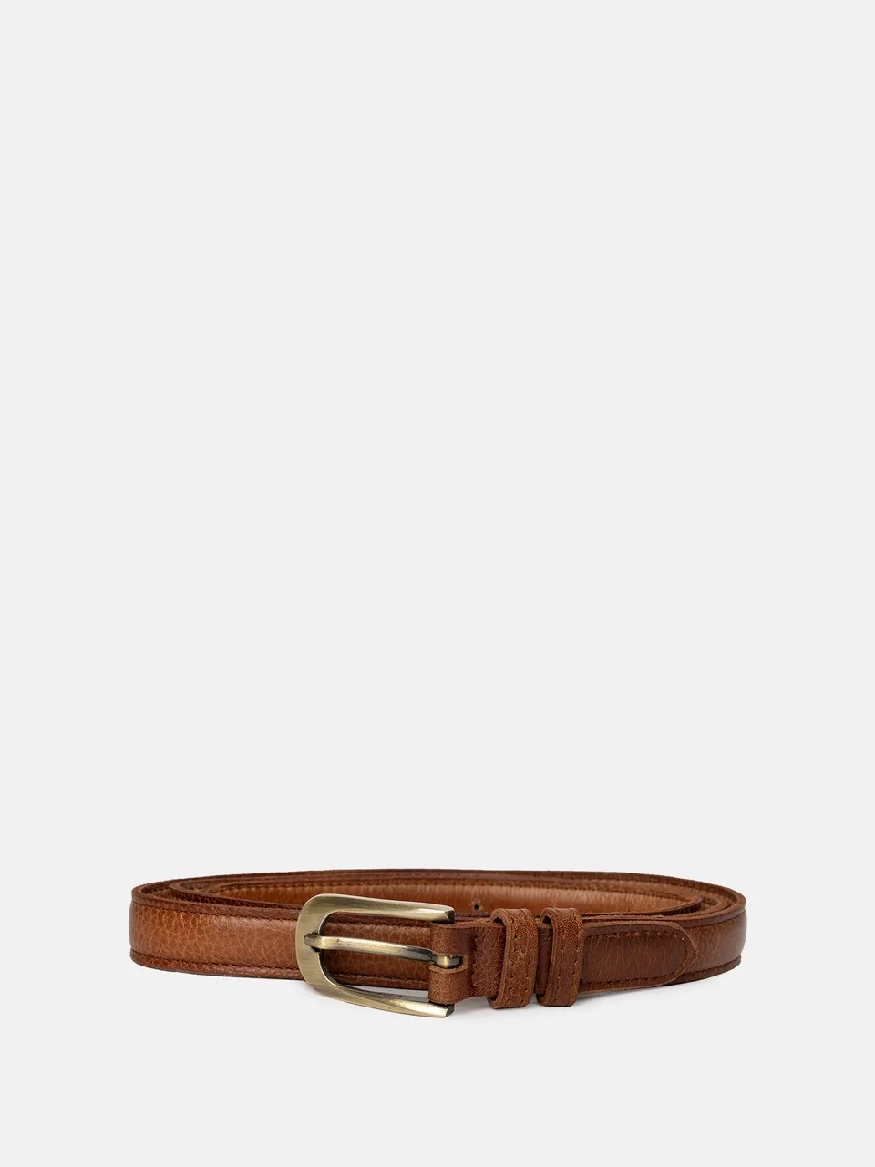 RE:DESIGNED Mona Gürtel Walnut Ledergürtel 2 cm