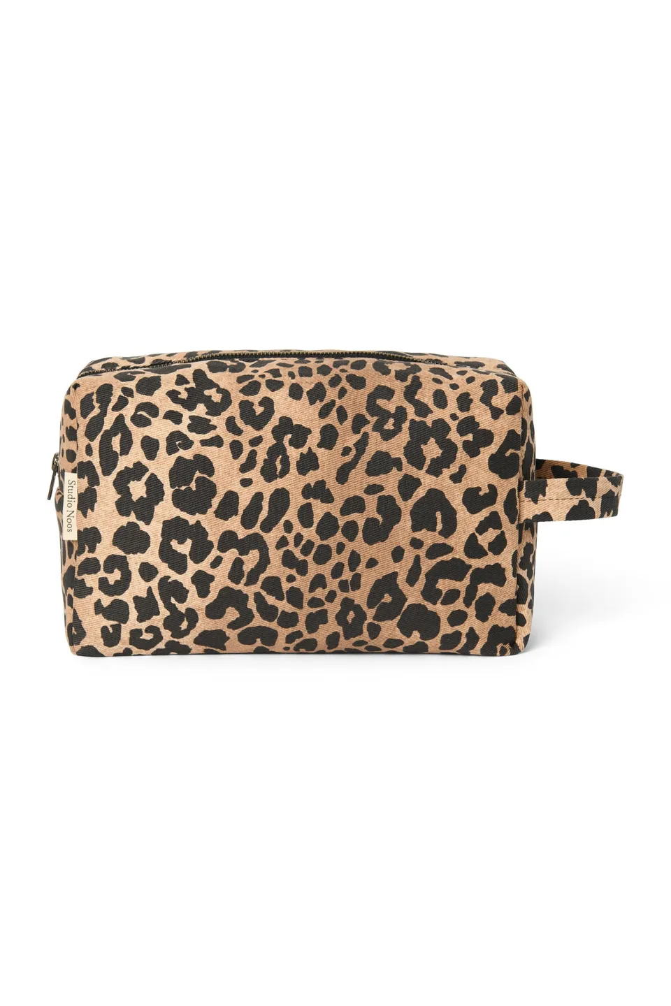 Studio Noos Cotton Toiletry Bag Kulturtasche Braun Leopard